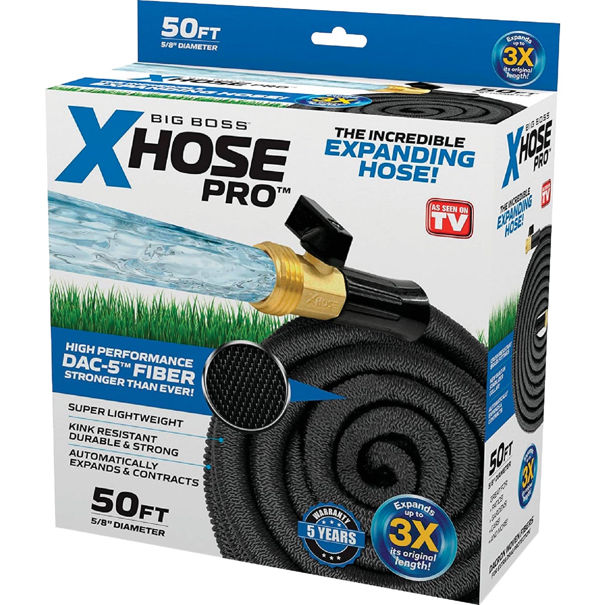 Big Boss XHose Pro 5/8 In. Dia. x 50 Ft. L. Expandable Hose