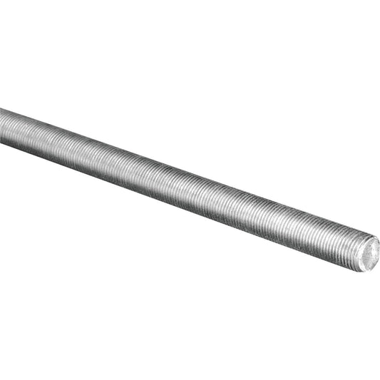 HILLMAN Steelworks 3/8 In. x 2 Ft. Steel Threaded Rod