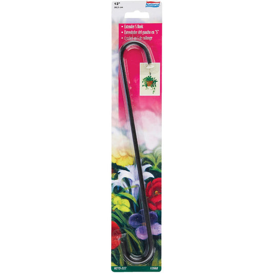 National 12 In. Black Steel Extender S-Hook