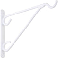 National 8 In. White Vinyl-Coated Steel Plant Hanger Bracket