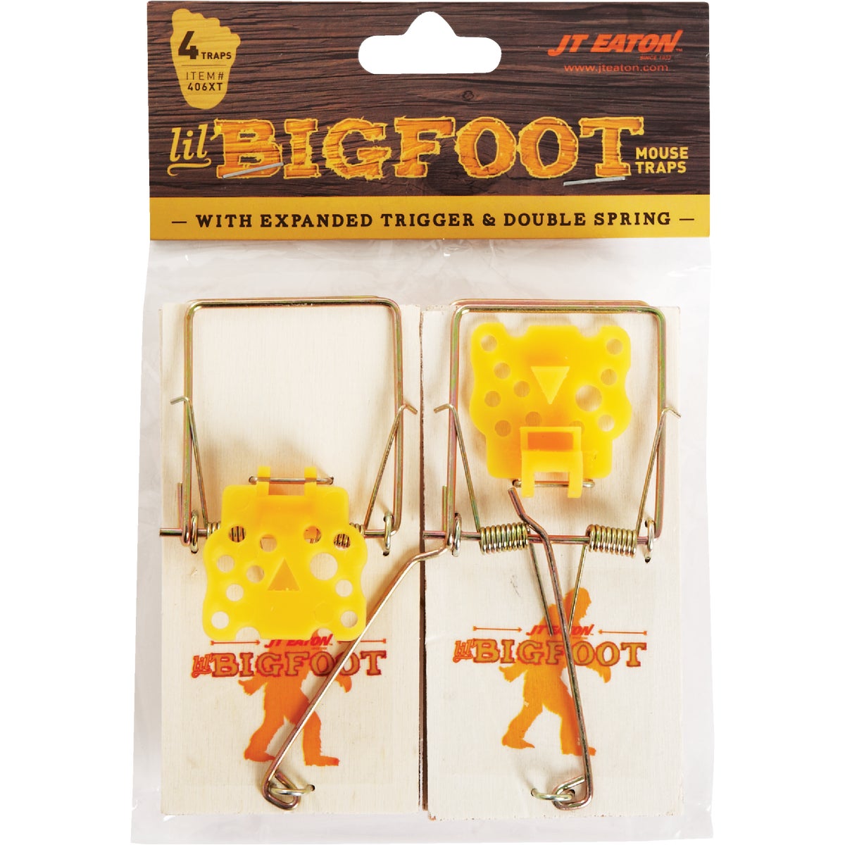 JT Eaton Bigfoot Mechanical Mouse Trap with Expanded Trigger (4-Pack)