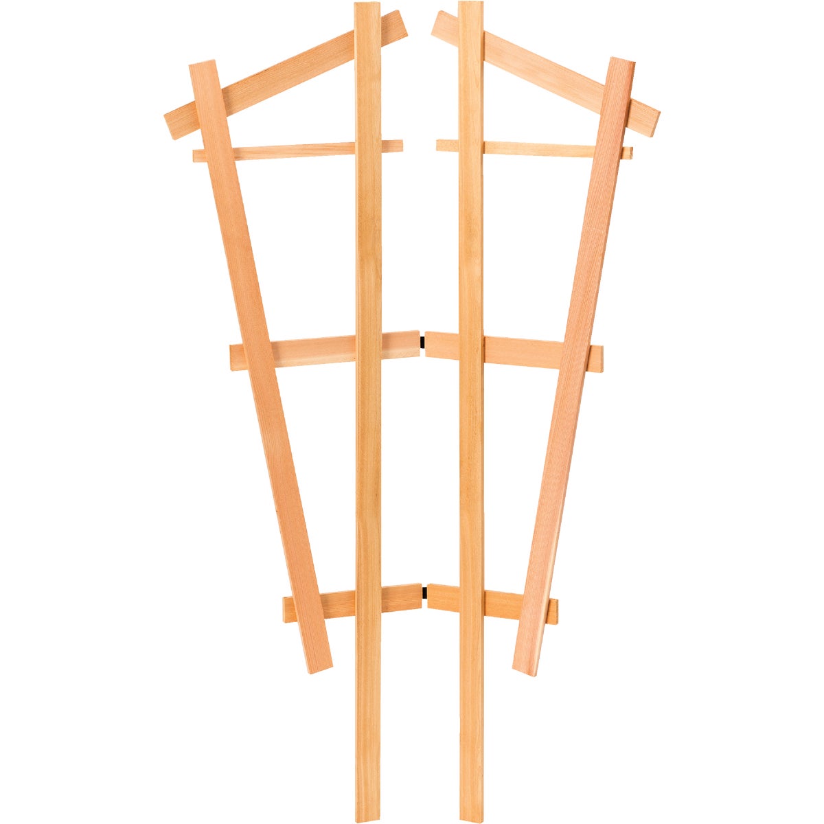 Arboria Cedar Wood Folding Fan Natural Trellis