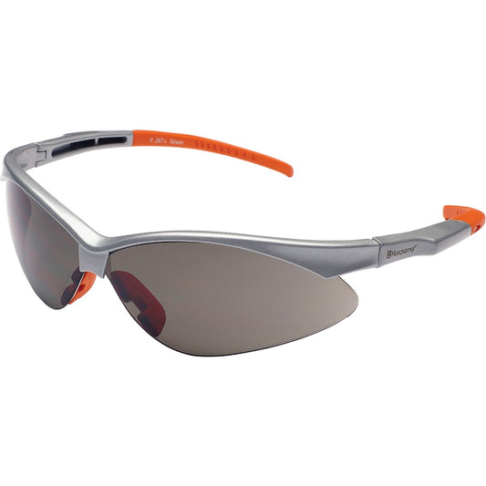 Husqvarna Gunmetal Frame Safety Glasses with Revo Mirrored Lenses