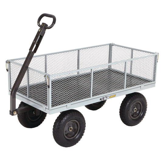 Gorilla Carts 6 Cu. Ft. 1000 Lb. Steel Tow-Behind Garden Cart