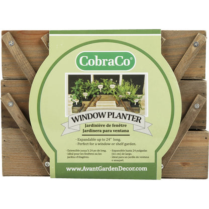 CobraCo 23 In. Wood Expandable Window Planter