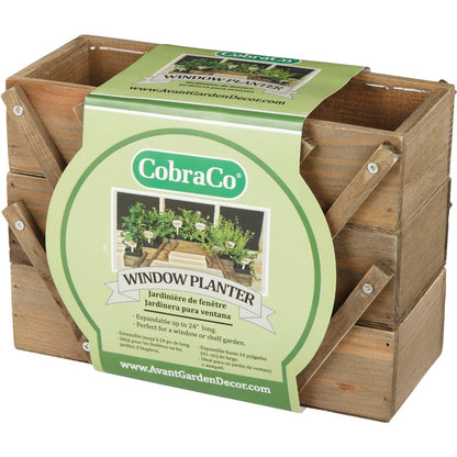 CobraCo 23 In. Wood Expandable Window Planter