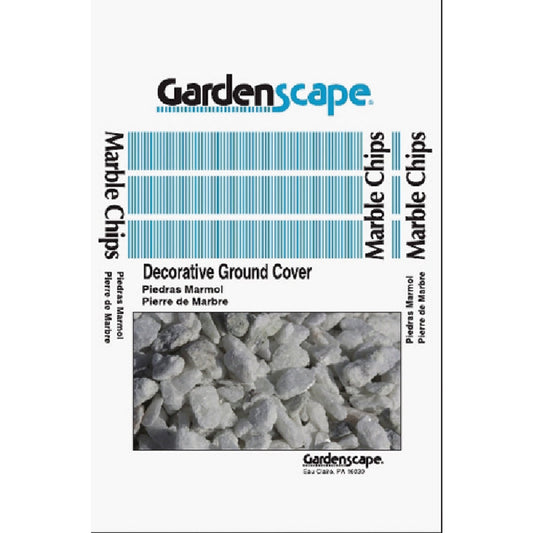 Gardenscape 0.5 Cu. Ft. 3/4 In. to 1-3/4 In. White Marble Rock, 50 Lb.