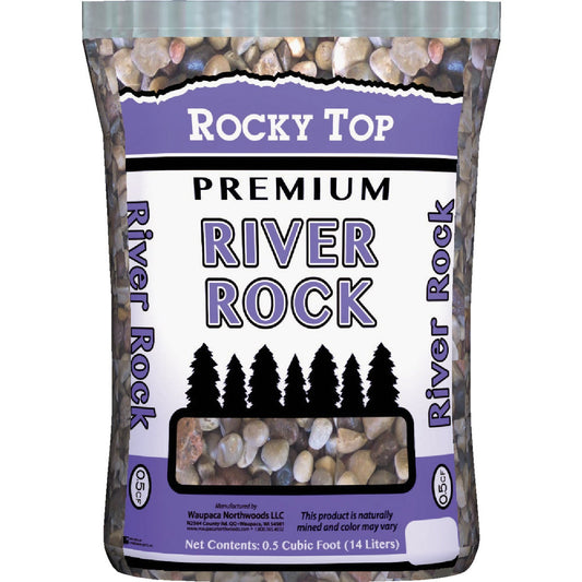 Rocky Top 0.5 Cu. Ft. 1-1/4 In. River Rock, 47 Lb.