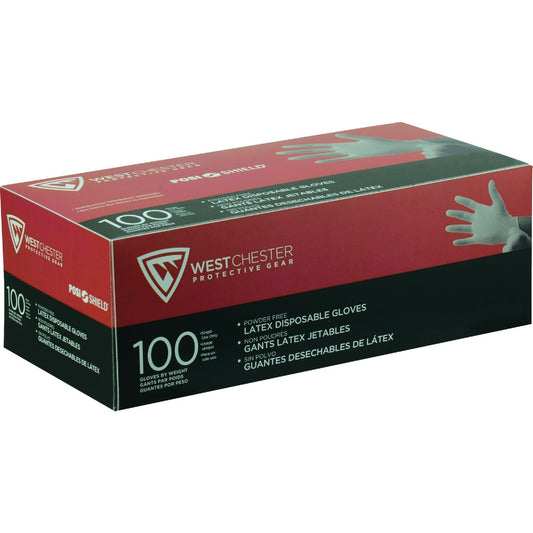 West Chester Protective Gear Posi Shield XL Industrial Grade Latex Disposable Glove (100-Pack)