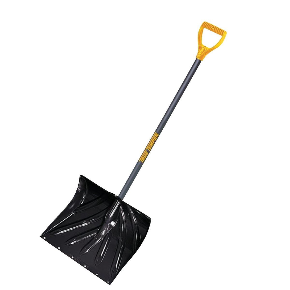 True Temper 18 In. Poly Snow Shovel & Pusher With 34.5 In. Steel Handle