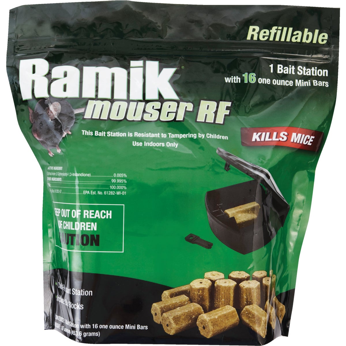 Ramik Mouser RF Refillable Mouse Bait Station (16-Refill)