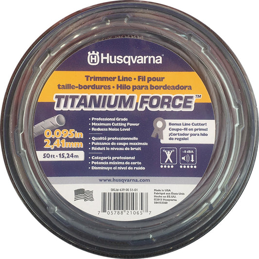 Husqvarna Titanium Force 0.095 In. x 50 Ft. Trimmer Line