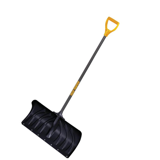 True Temper 24 In. Poly Snow Pusher With 38 In. Steel Handle