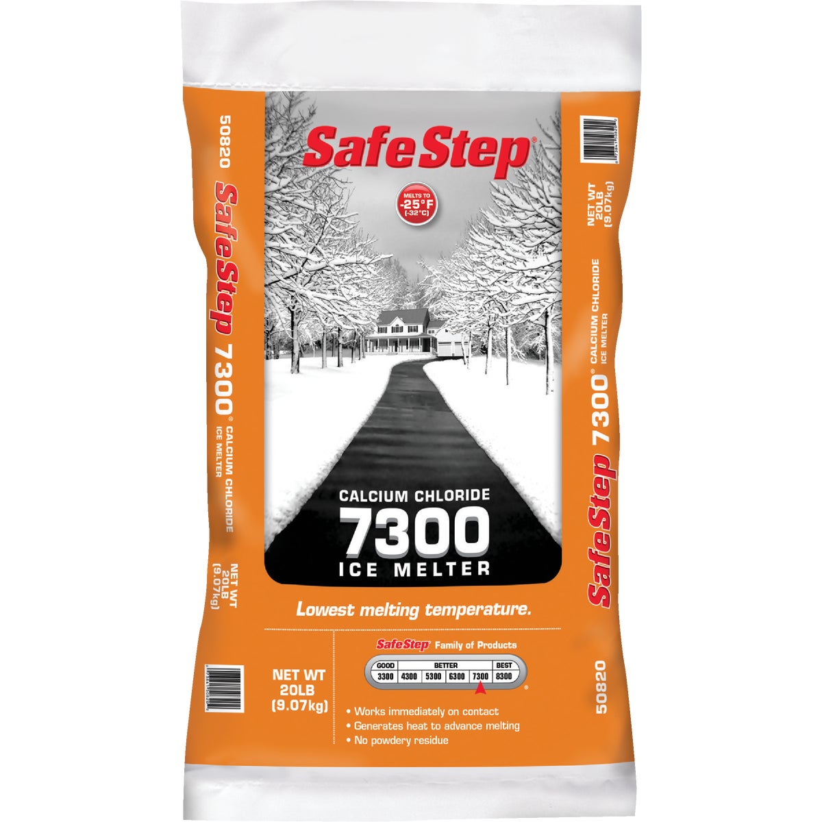 Safe Step 7300 20 Lb. Calcium Chloride Ice Melt Pellets