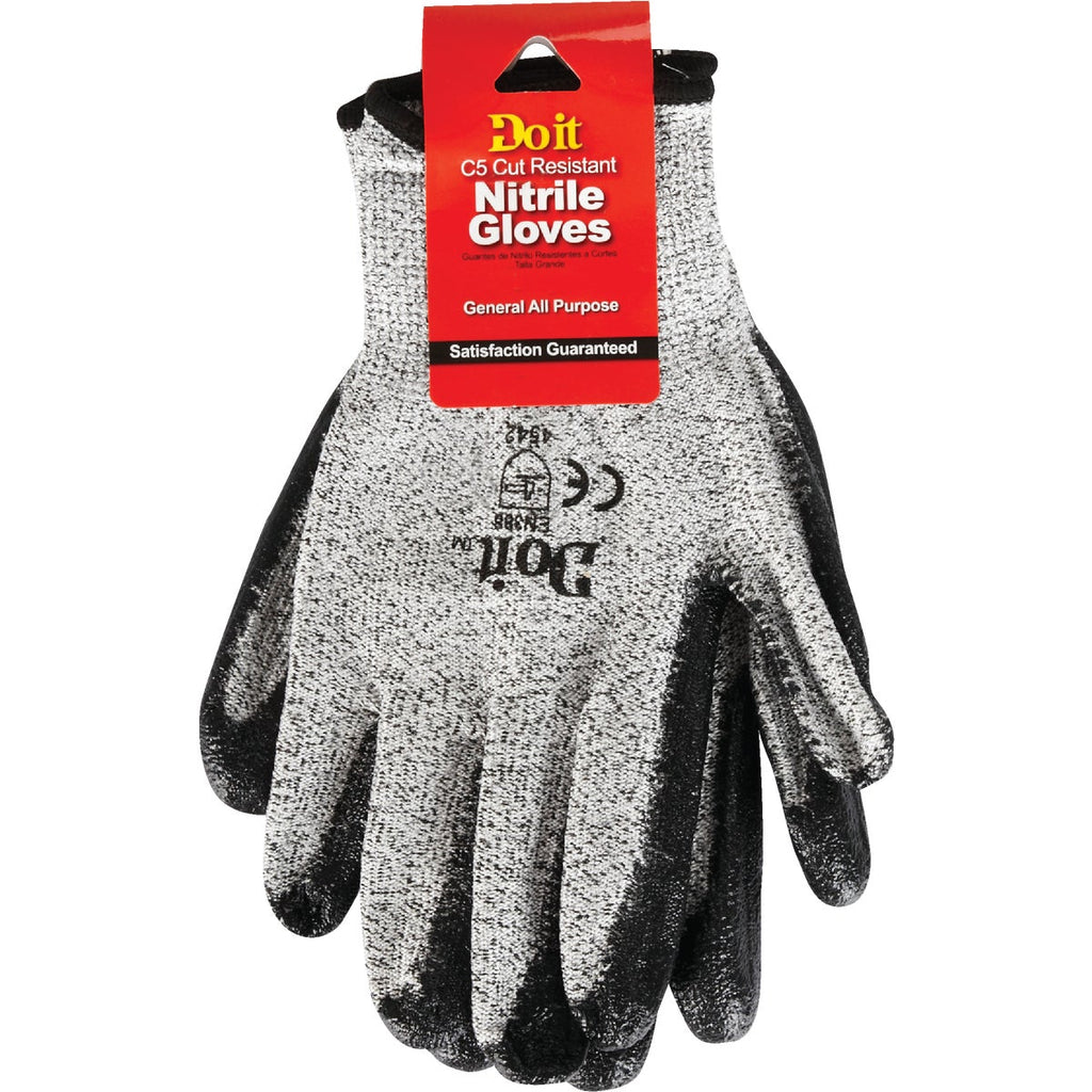 Do it Men's XL Cut Resistant Nitrile Coated Glove