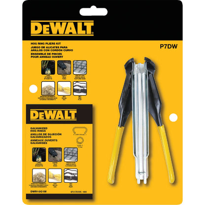 DeWalt Case Hardened Steel Hog Ring Pliers Kit
