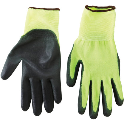 Do it Men's Large High Visibility Polyurethane Coated Glove