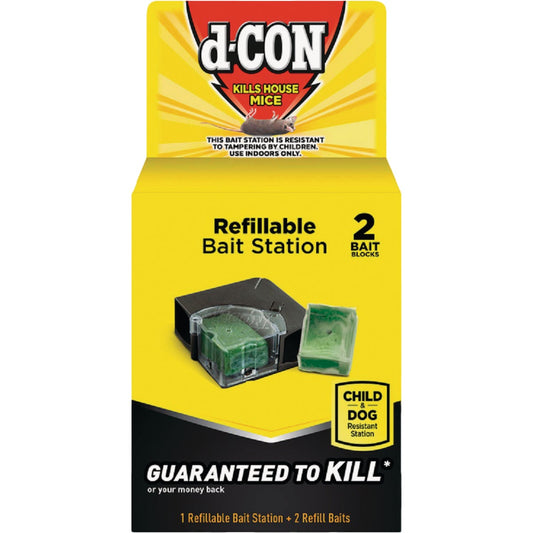 D-Con Refillable Mouse Bait Station (2-Refill)