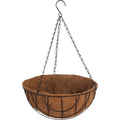 Best Garden 12 In. Steel Rod Black Powder Coat Hanging Plant Basket