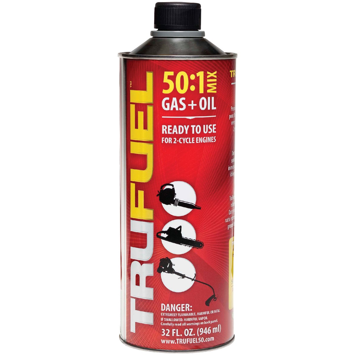 TruFuel 32 Oz. 50:1 Ethanol-Free Small Engine Fuel & Oil Pre-Mix