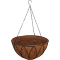 Best Garden 16 In. Steel Rod Black Powder Coat Hanging Plant Basket