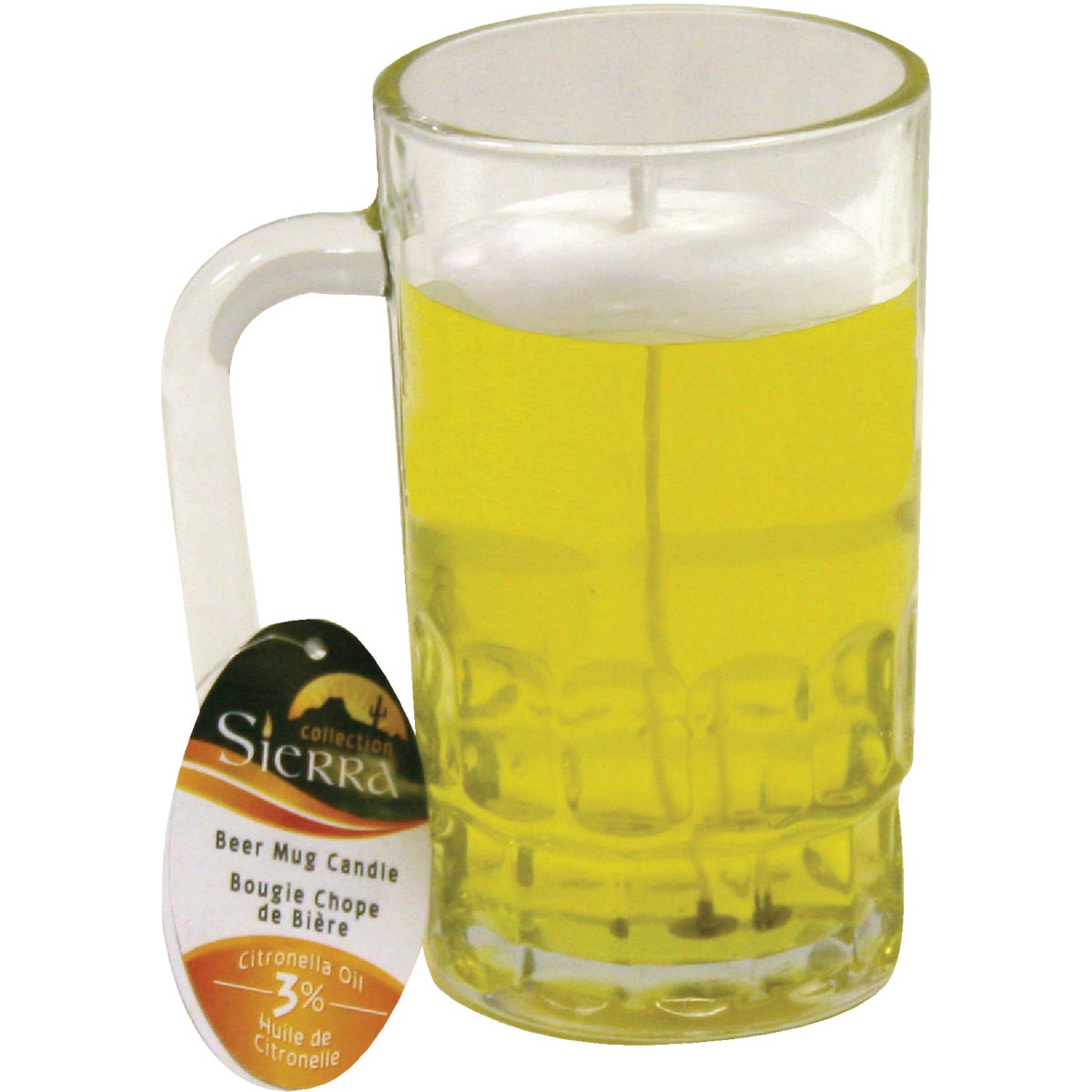 Sierra 7.1 Oz. 1-Wick Beer Mug Citronella Candle