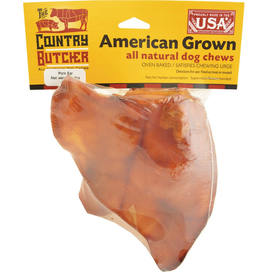 The Country Butcher Pig Ear Dog Treat (2-Pack)