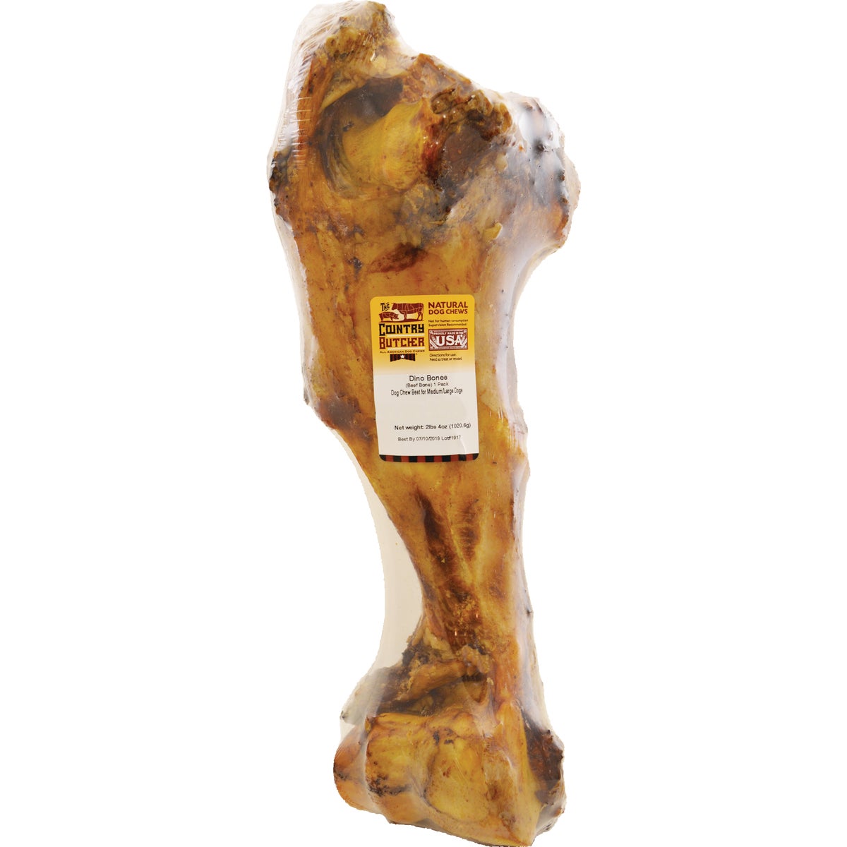 The Country Butcher 12 In. Dino Beef Chew Bone