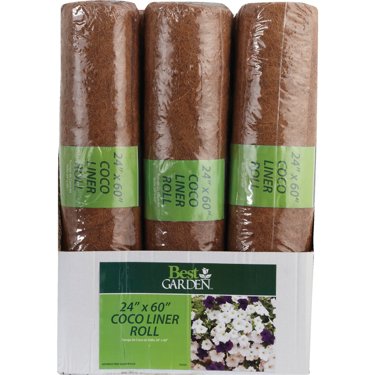 Best Garden 24 In. x 60 In. Coco Roll Plant Liner