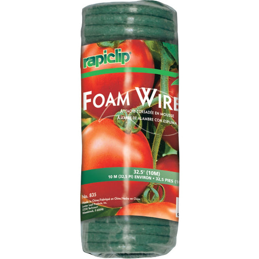 Rapiclip 32-1/2 Ft. Green Foam & Wire Twist Tie