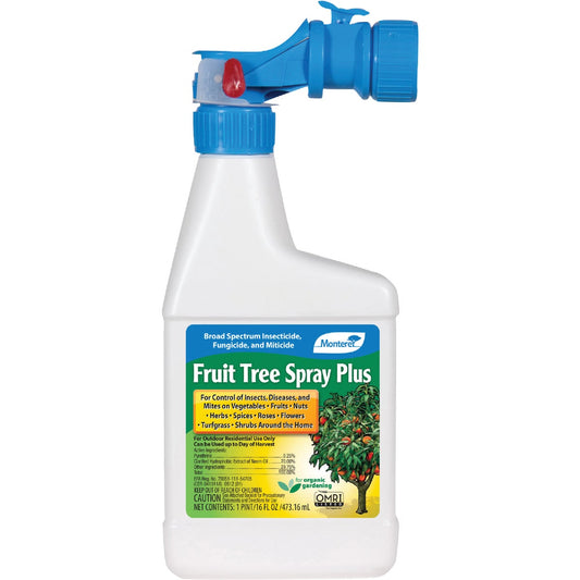 Monterey 1 Pt. Ready To Spray Hose End Organic Fruit Tree Insect & Disease Killer