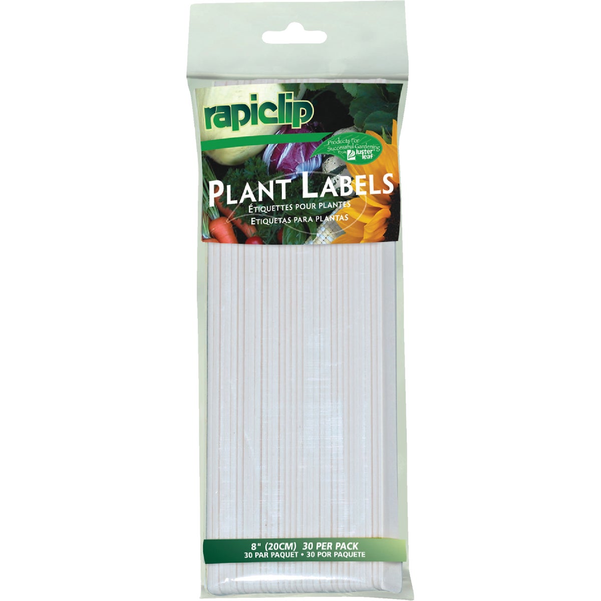 Rapiclip 8 In. Plastic Garden Marker Plant Label (30-Pack)