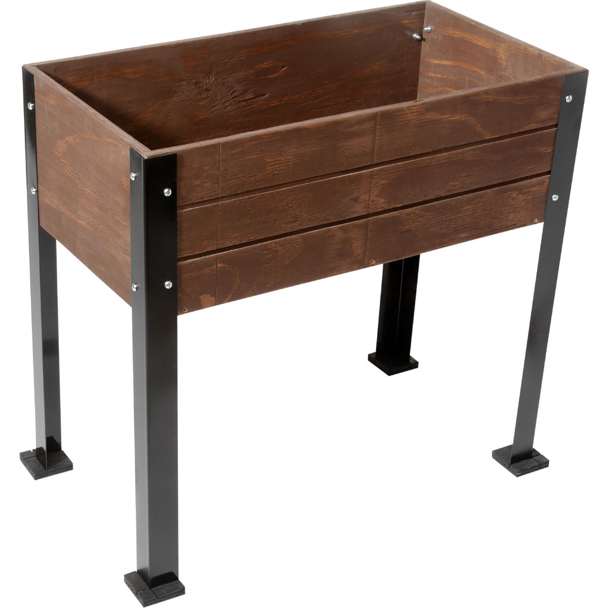 SGC Planters 10 In. W. x 32 In. H. x 32 In. L. Espresso Plywood Raised Garden Bed Garden System