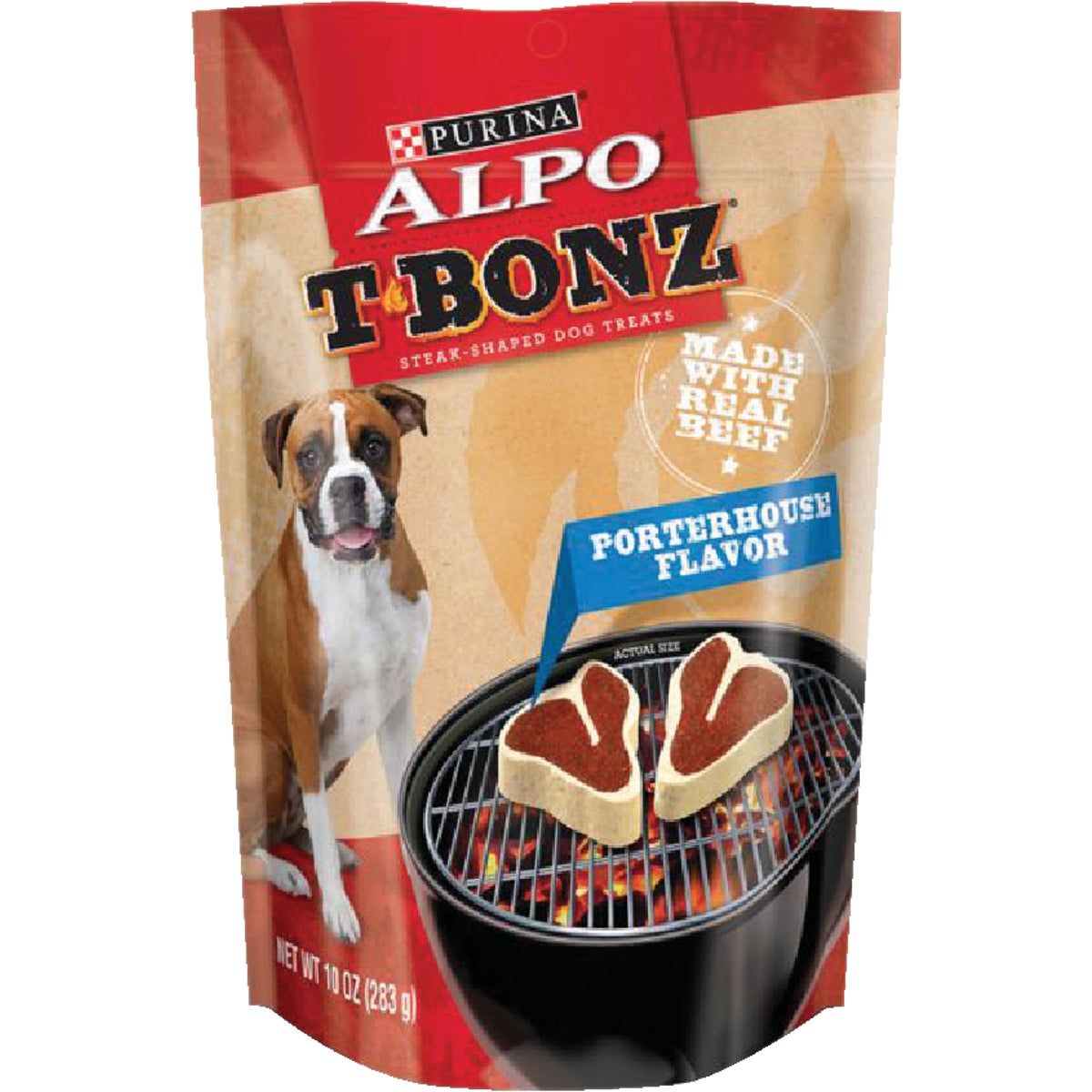 Purina Alpo T-Bonz Porterhouse Flavor Chewy Dog Treat, 10 Oz.