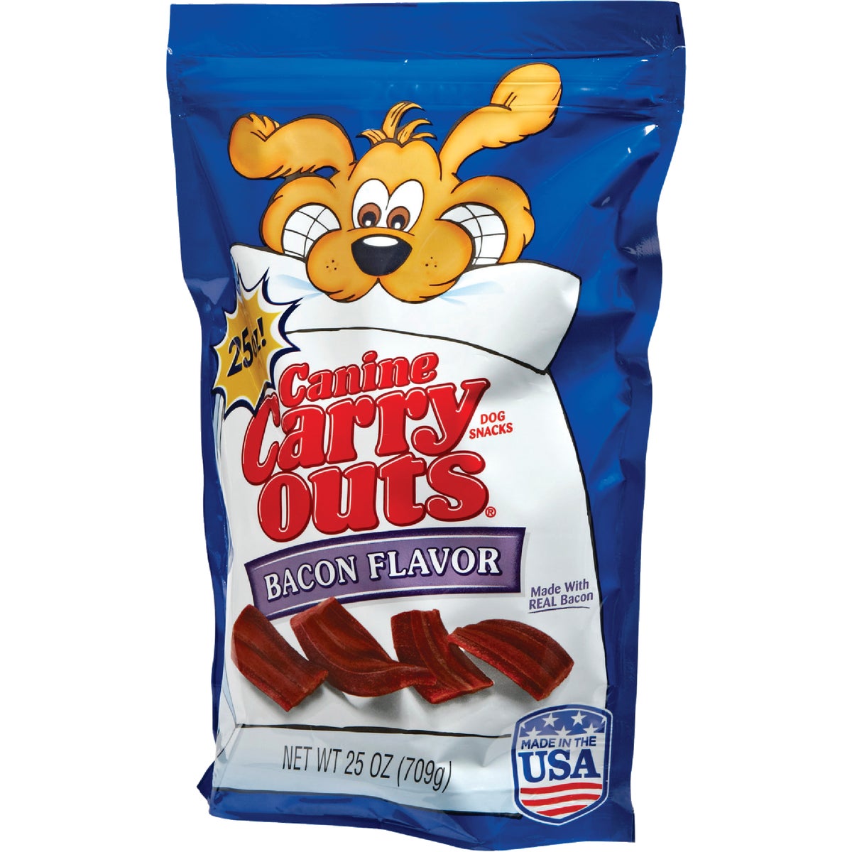 Canine Carry Outs Bacon Flavor Chewy Dog Treat, 25 Oz.