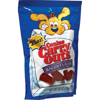 Canine Carry Outs Bacon Flavor Chewy Dog Treat, 25 Oz.