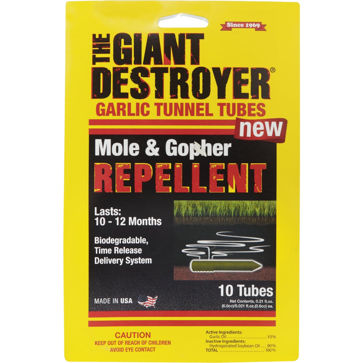 The Giant Destroyer 2.1 Oz. Concentrate Organic Mole & Gopher Repellent (10-Pack)