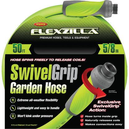 Flexzilla 5/8 In. Dia. x 50 Ft. L. Drinking Water Safe Garden Hose with SwivelGrip Connections