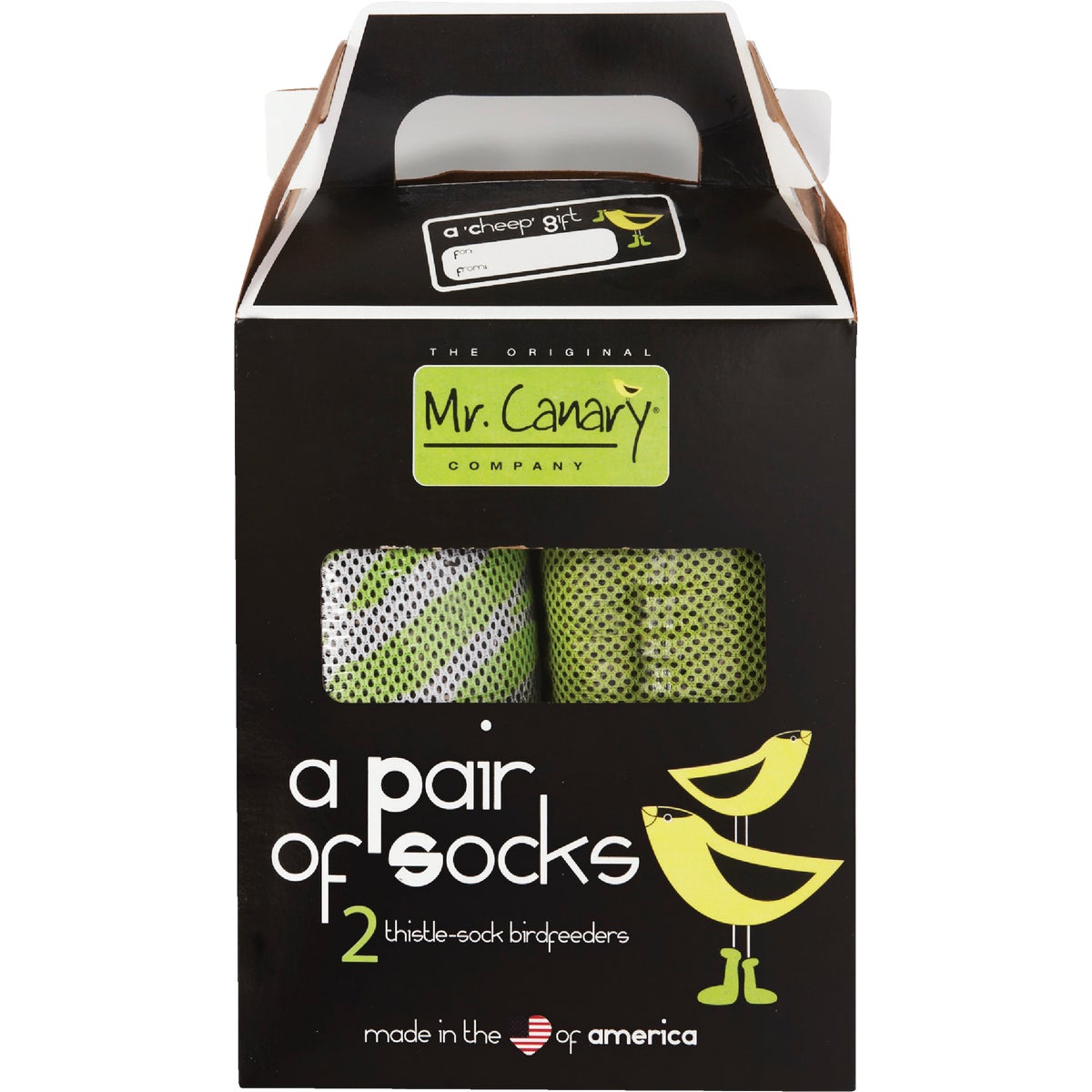 Mr Canary 12 Oz. Nyjer Thistle Finch Sock Feeder (2-Pack)