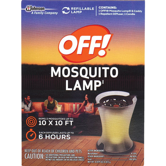 OFF! 100 Sq. Ft. Coaverage Area 6 Hr. Mosquito Repellent Lamp