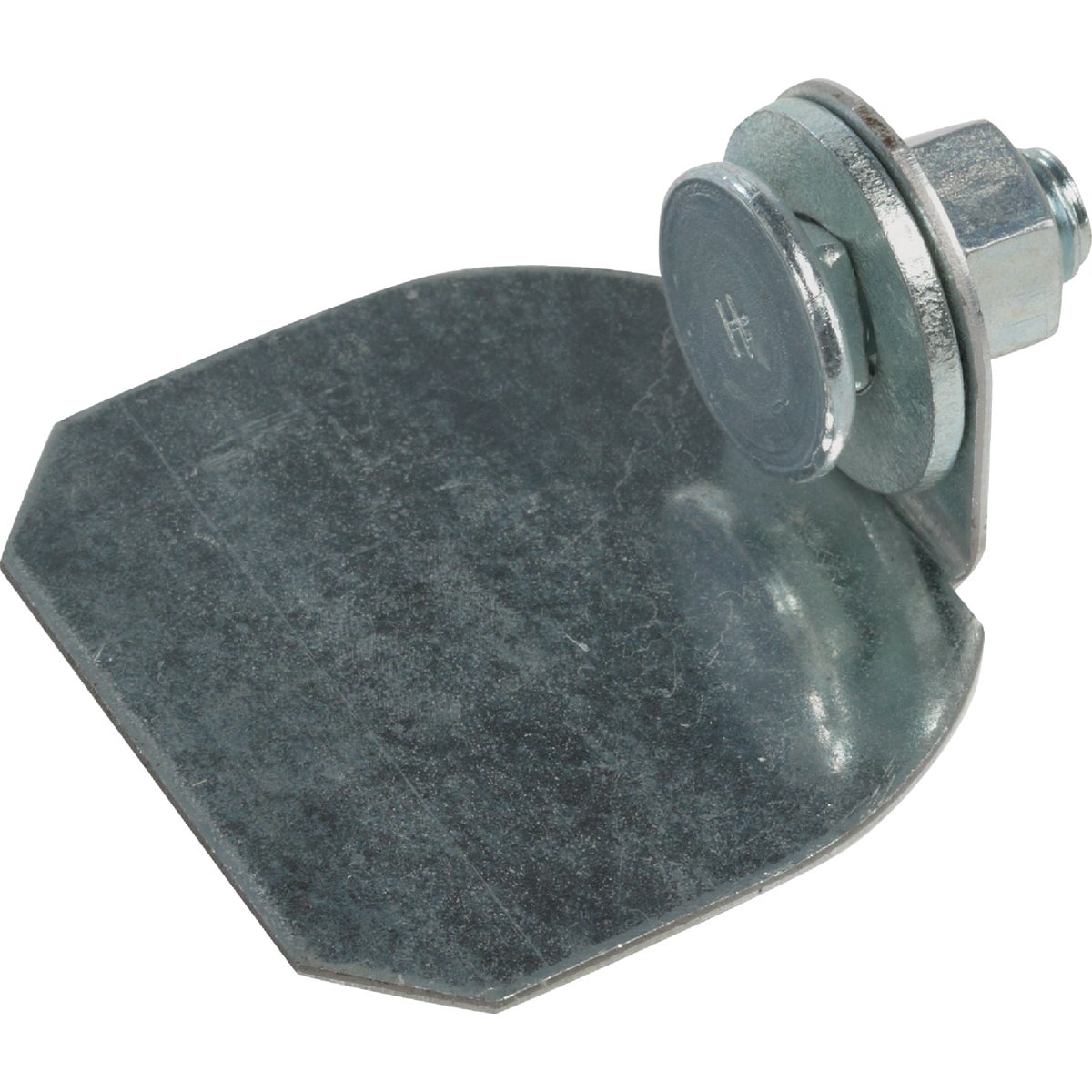 National DP5408 Galvanized Round Rail Steel Barn Door Rail End Cap