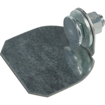 National DP5408 Galvanized Round Rail Steel Barn Door Rail End Cap