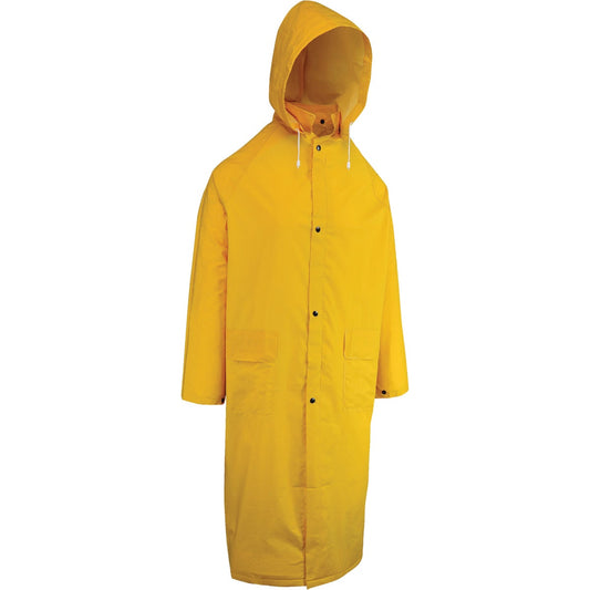 West Chester Medium Safety Yellow PVC Trench Coat