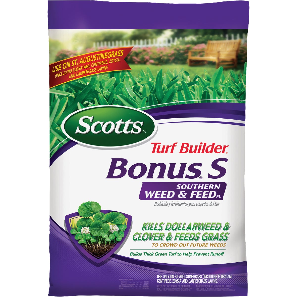 Scotts Turf Builder Bonus S Florida Weed & Feed 18.21 Lb. 5000 Sq. Ft. 29-0-10 Lawn Fertilizer with Weed Killer