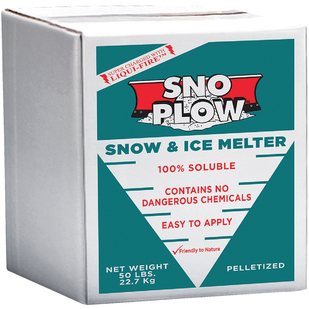 Sno Plow 50 Lb. Box Ice Melt Pellets