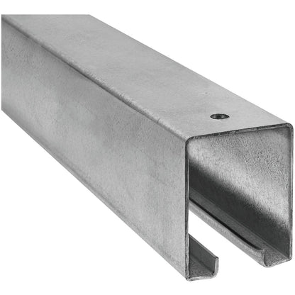 National 16 Ft. Galvanized Box Rail Barn Door Rail