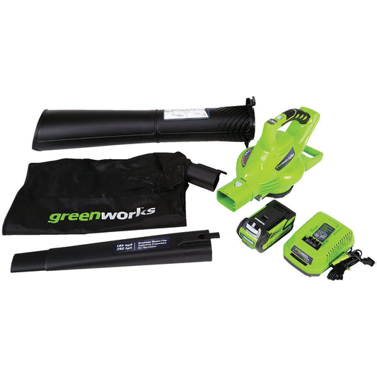 Greenworks G-Max 185 MPH 40V Lithium Ion Cordless Blower/Vacuum