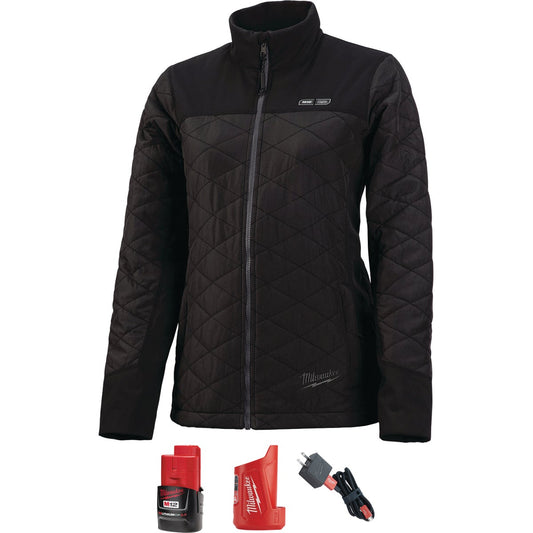 Milwaukee M12 Medium Black Cordless Ladies Heated Jacket Kit