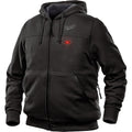 Milwaukee M12 Large Black Men's Heated Full Zip Hooded Sweatshirt