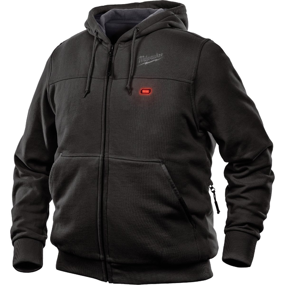 Milwaukee M12 XL Black Men's Heated Full Zip Hooded Sweatshirt